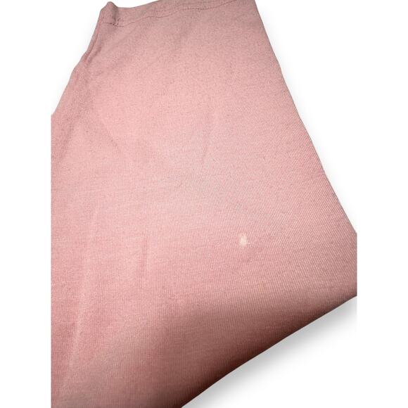 Vintage Cha Cha Vente Pink Surplice Wrap Top W/ Satin Empire Ribbon Size Medium - Picture 4 of 11